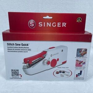 New! SINGER Stitch Sew Quick Mending Handheld Cordless Sewing Machine 01663